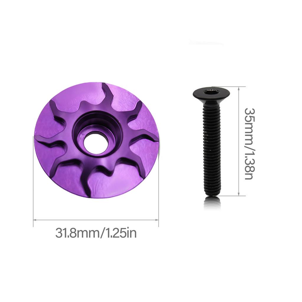 Corrosions Resistant Bicycles Stem Cover Headset Cap Dustproof Headset Cap for Professional Cyclists and Enthusiasts