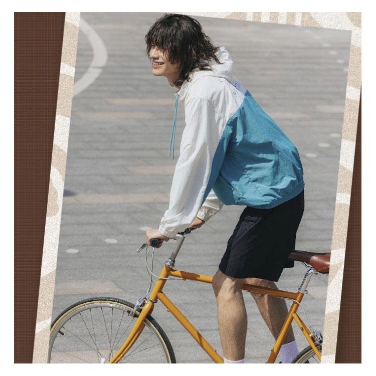 Li-Ning Color Block Loose Fit Hooded Windbreaker Jacket Men Jacket AFDT379-8