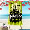 Spooky Moonlit Delight Print Beach Towel, Quick Drying, Suitable for Travel, Outdoor Sports, Jogging, the Beach and Swimming, Gift