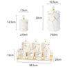 Food Storage Jars Elegant Serving Tray Snack Plates for Beans Cookies Snacks