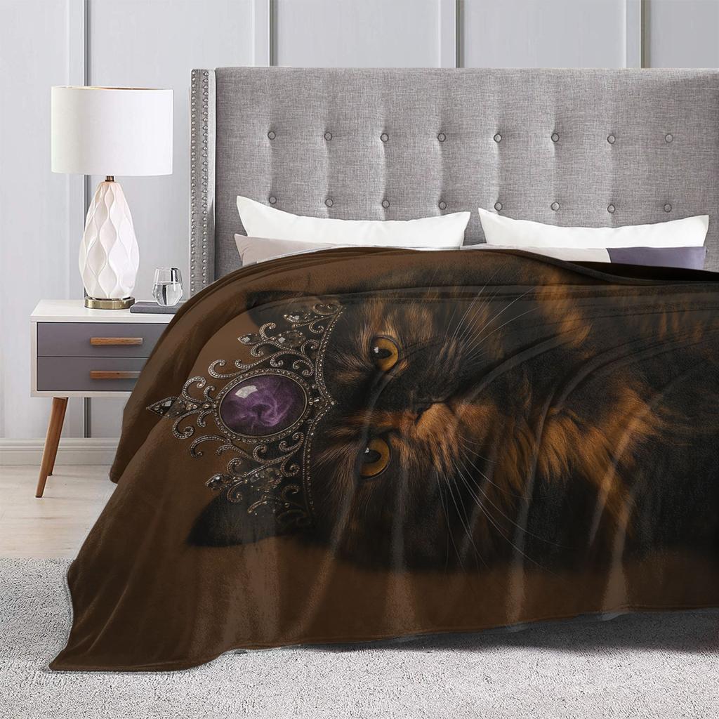 Warm Soft Blanket Girls Boys Travel Donut Cat Dungeon Crawler Carl Throw Blanket Flannel Bedspread For Couch Bed Sofa Bed