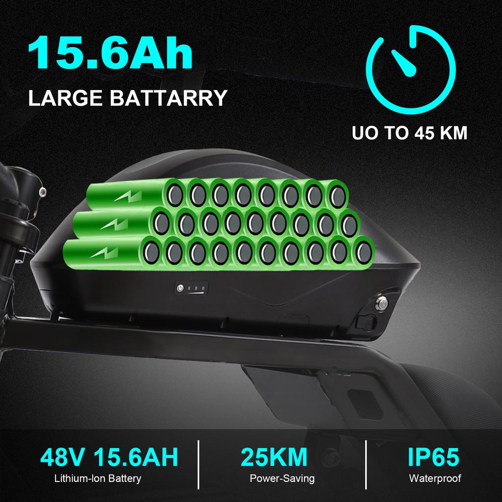 FXH-002 45KM/H Electric Bike 500W48V15.6Ah Fat Tire Adult Off-Road Mountain Electric Bicycle