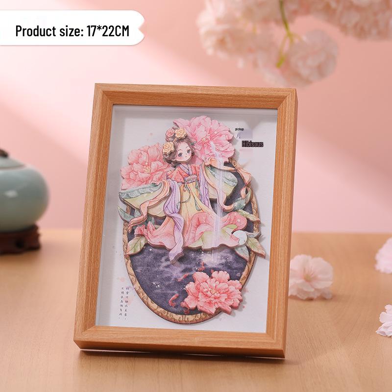 

Пазл-фоторамка 3D с цветком пиона - Китайский культурный DIY домашний декор подарок