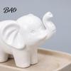 Minimalist Room Decor Accessories Mini Resin Elephant Figurine, Good Luck Statue Tabletop Decor, Animal Collectibles for Lovers Small Ornament