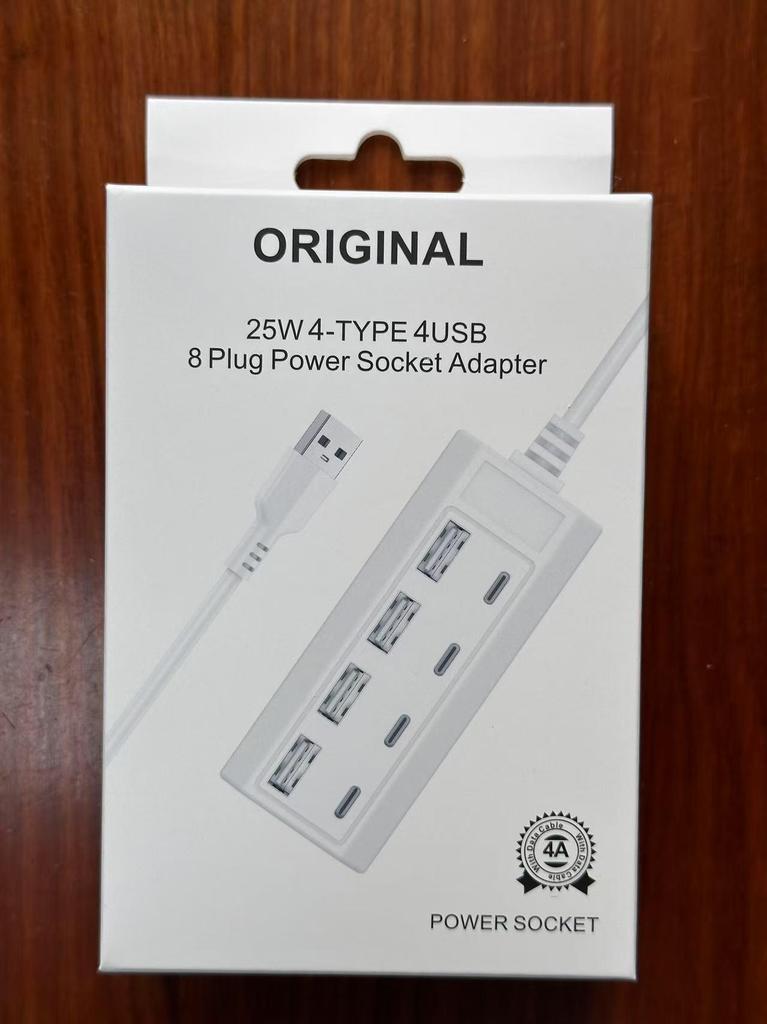 8-in-1 USB Docking Station with Type-C Fast Charging Extension