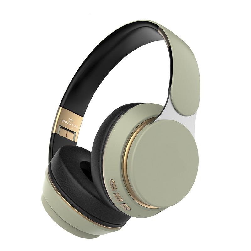 Wireless Headphones Foldable Adjustable Stereo Gaming Earphone Bluetooth+Tf Play+3.5Mm Aux 3 Modes Hifi Heavy Bass Headsets