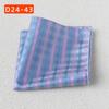 Striped Polyester Silk Pocket Square for Wedding or Business