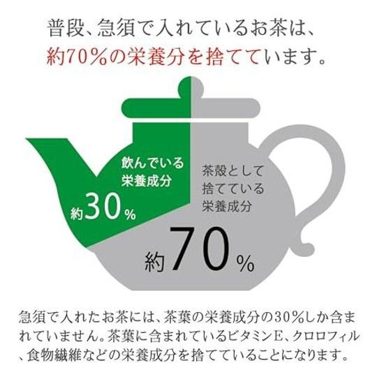 Shizuoka Prefecture Produced Whole Leaf Powdered Green Tea Organic Grown Without Chemical Fertilizers Nutritious Consumption 100g Per Bag (2 Bags) 200