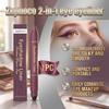 Zephoco Zwei-in-Eins Augen-Eyeliner-Pinselstriche sind seidig und glatt, kompakt und tragbar, tägliches Pendeln Augen-Make-up und Make-up-Produkte 1 Stück