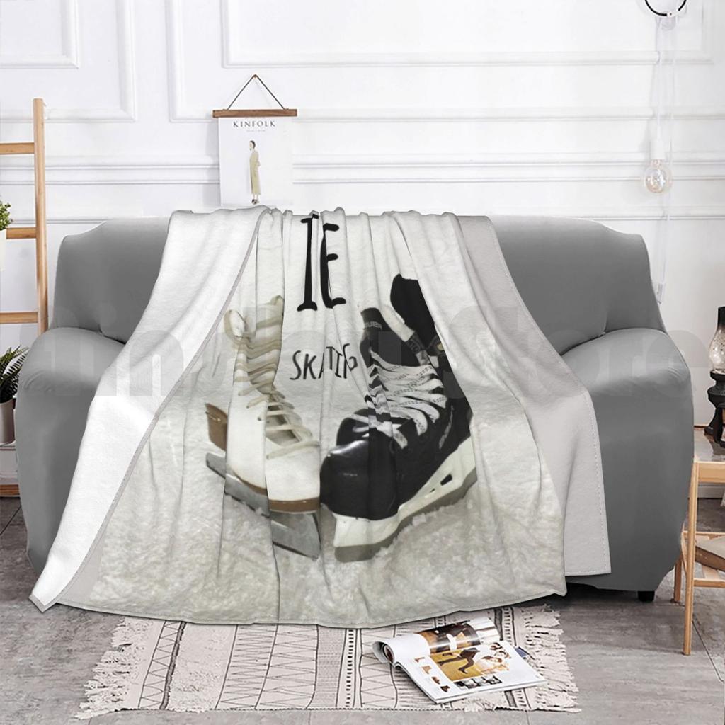 Ice Skating Blanket For Sofa Bed Travel Ice Skating Winter Sports Canada Figure Skating Dancing On Ice Seasonal