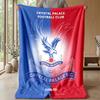 Crystal Palace Fotballtrykk Flanellteppe, Mykt Varmt Lett Kastepledd for Sofa Seng Camping