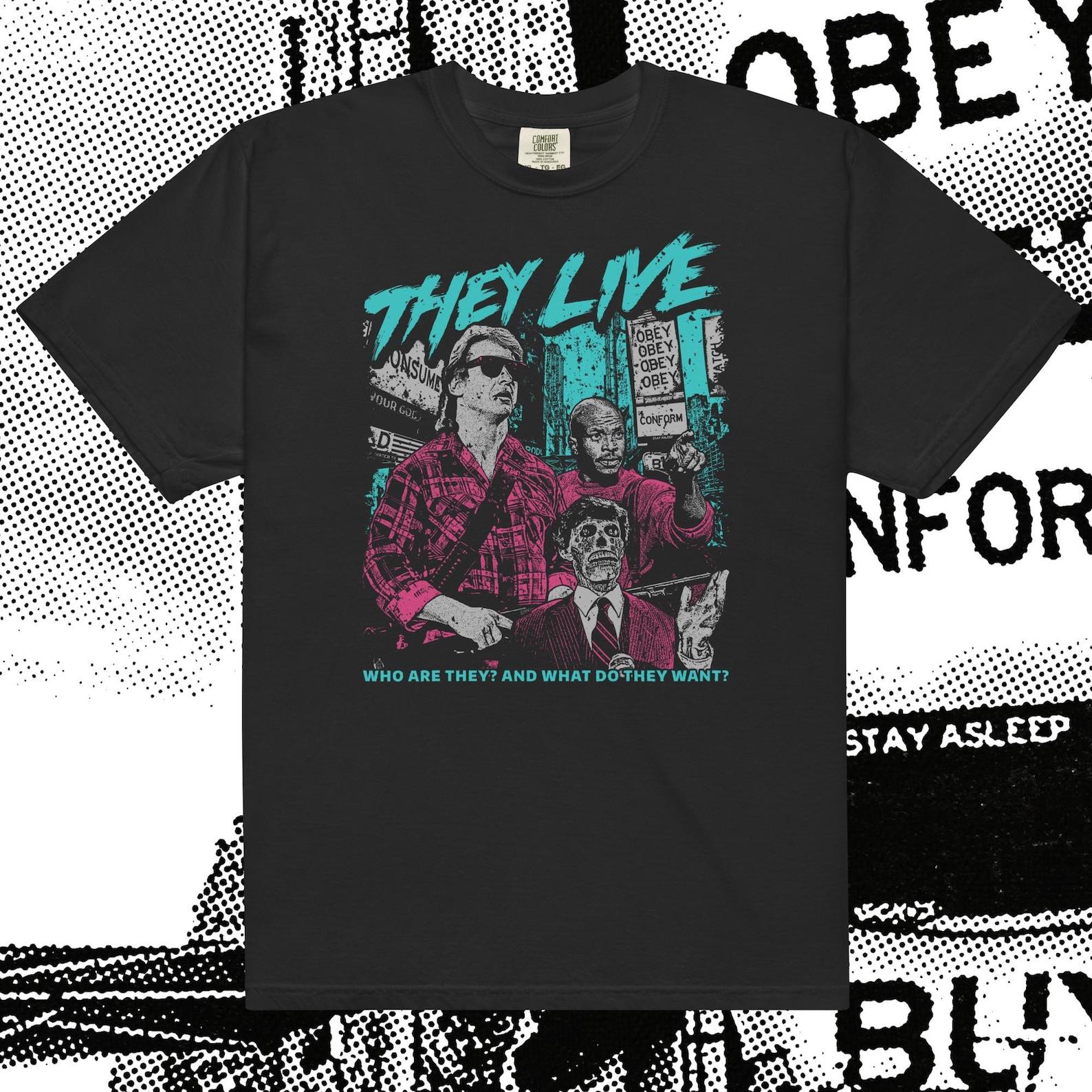 They Live Directed By John Carpenter: Horror Comfort Colors T-Shirt XL