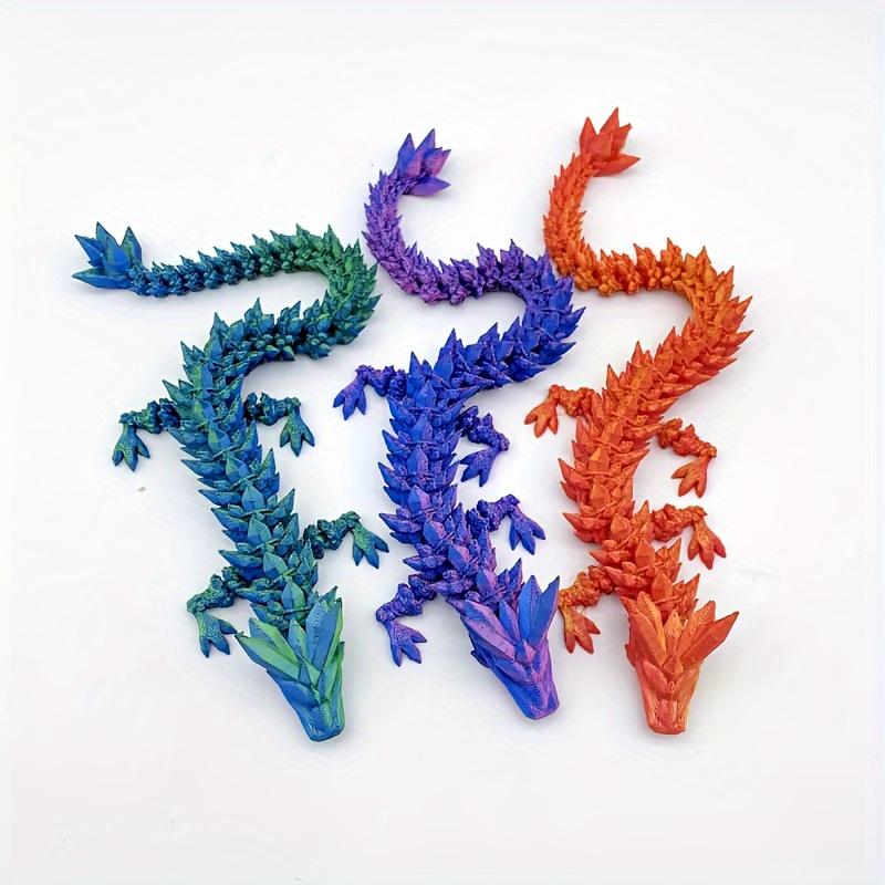 3D Printed Dragon Ornament Desktop Ornament 3d Printed Animals Home Office Craft Printed Figures Christmas Gifts