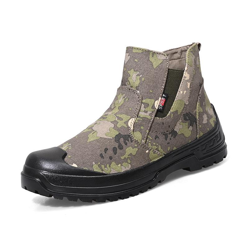 Outdoor Work Shoes Camouflage Anti Dust Anti Dirt Unisex Size 37 45