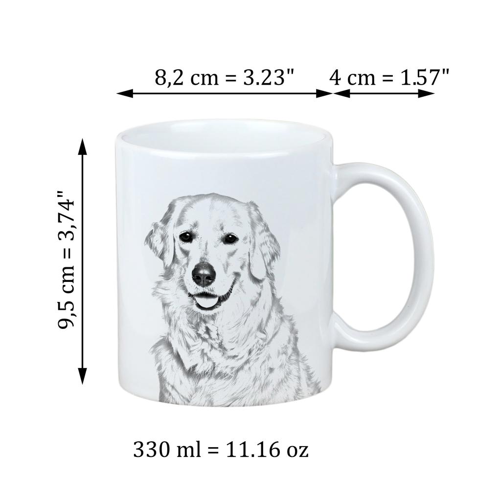 Kuvasz - Cup with a Dog, Personalized Cup with a Print, a Classic Gift for Everyone from the Art-Dog Brand