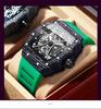Binbang Men's Silicone Barrel Luminous Fashion Sports Watch