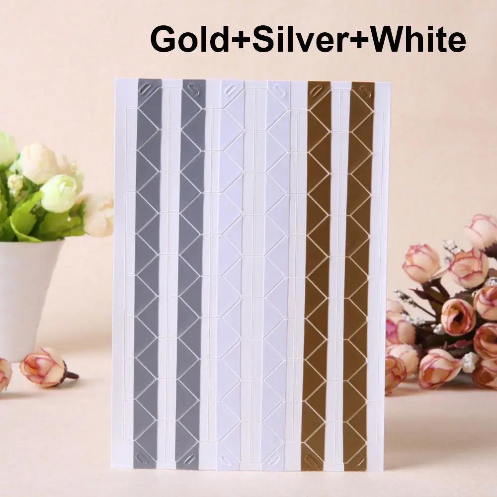 10 Blatt DIY Bunte Fotoecken Scrapbook Papier Fotoalben Rahmen Bilddekoration PVC Aufkleber Fotoecken Schutzecken