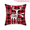 Christmas Cushion Cover  Decoration Home Santa  Decorations  Gift Navidad Happy New Year 2022