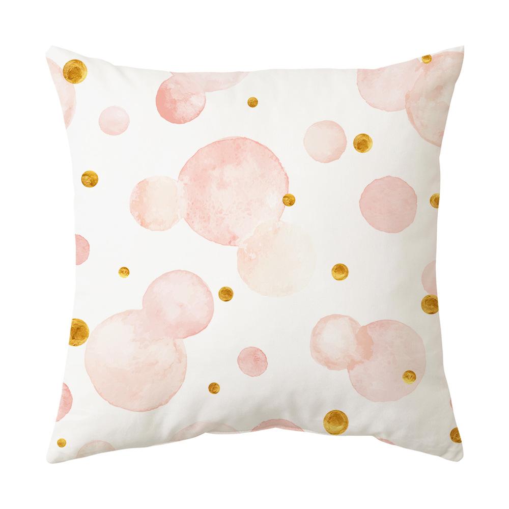 New Pink Pillow Feather Pillow Cover Home Sofa Bed Head Pillow Cover Cushion Cushion Cover
