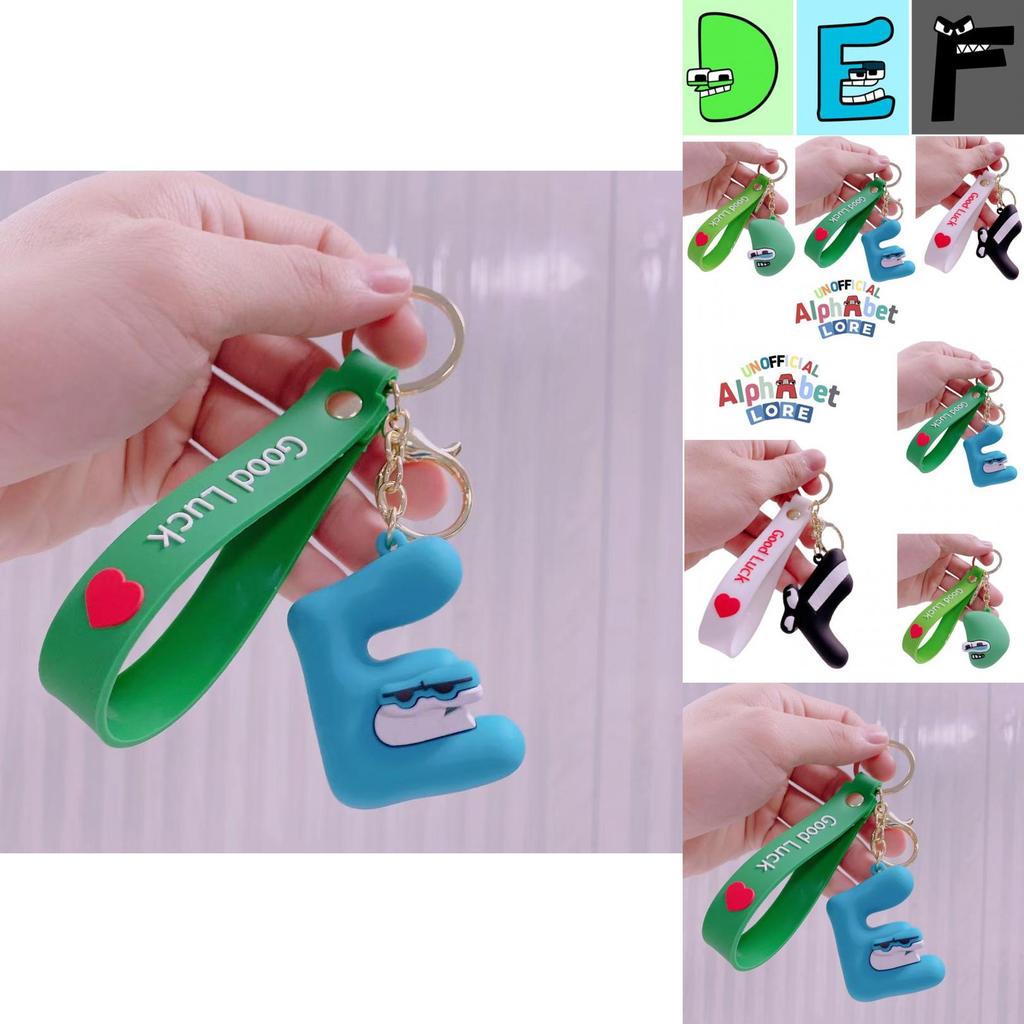 Alphabet Lore Keychain Figures Toy Kids Cute Pvc Soft Glue Bag Pendant Xmas Decor