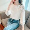 Hollow Knitwear Floral Slimming Pullover for Women - Autumn 2025