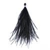 100Pcs Ribbon Tassel Ostrich Feathers DIY 10-15cm Natural Ostrich Feather Multicolor Sewing Costuming Loose Plumas Decorativas