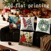 Heimdeko Weihnachts-Thema Digitaldruck Kissenbezüge Muster Kissenhülle Geeignet für Sofa Schlafzimmer Auto Kissenhülle