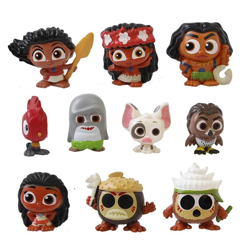 10 stk./sæt Nye Film Moana Figur Legetøj PVC Figur Samlerobjekt Model Børne Fødselsdagsgave Legetøj