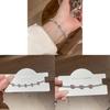 Copper Zircon Stone Charm Bracelet For Women In Light Luxury Fashion Style