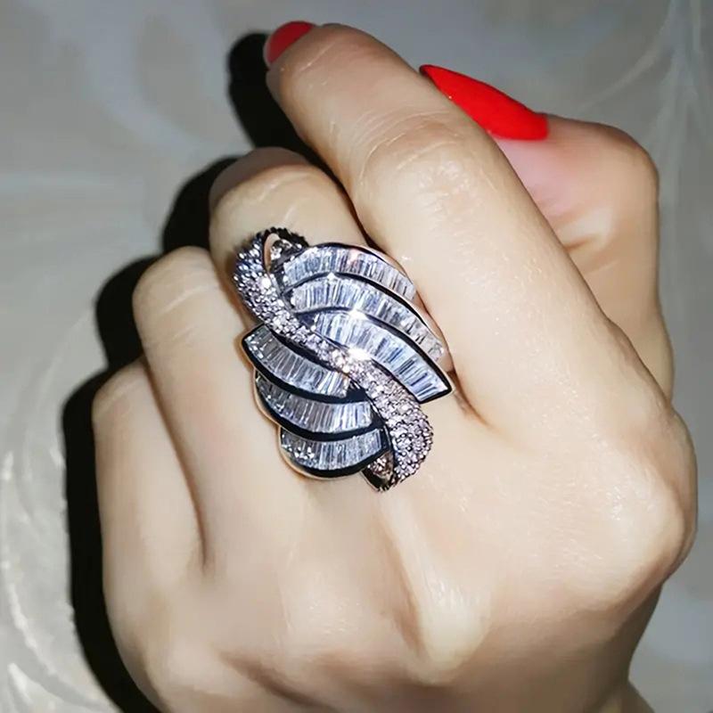 Anelli da Donna Esagerati Irregolari a Spirale, Gioielli per l'Uso Quotidiano, Accessori alla Moda per Banchetti e Feste, Regali di Compleanno