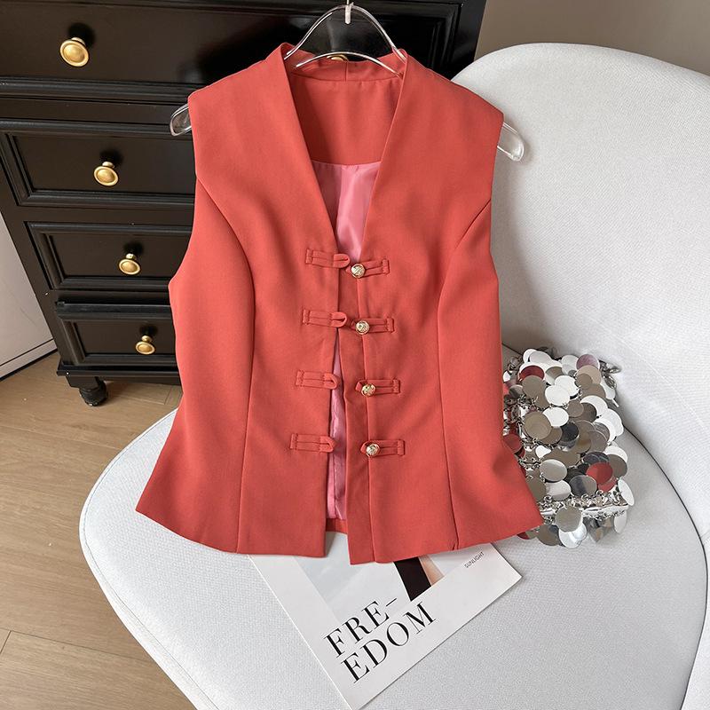 

В этом году популярны красивые рубашки, шикарные, красивые и роскошные, а также высококлассные топы без рукавов с красной пряжкой для женского лета. XXXL [Recommended 138-75kg] красный