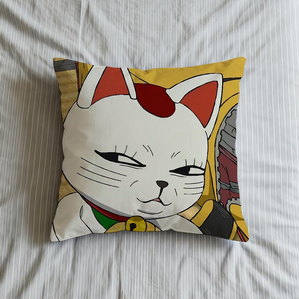 T-TurboS-ES G-Granny Cushion Cover Soft Case Sofa Living Room Home Anime Comfortable Office Cat Decor Protective Pillow