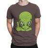 Angry Alien Head Flipping The Bird Middle Finger Men T Shirts Resident Alien Amazing Tees Short Sleeve O Neck T-Shirts Cotton