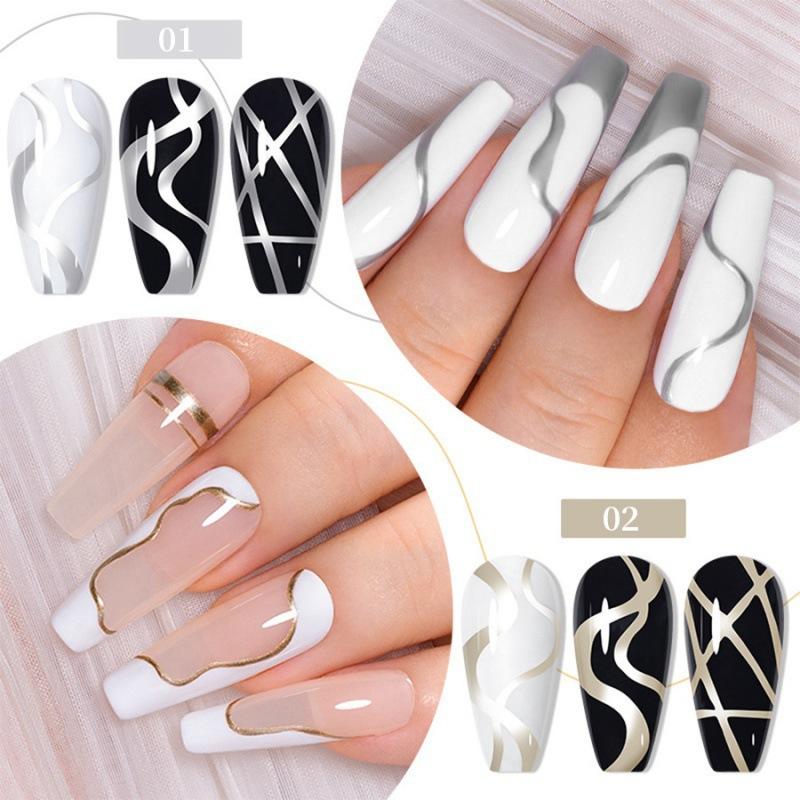 Nail Art Wire Glue Hook Edge Painted High Density Metal Glue Phototherapy Wire Drawing Glue Nail Salon Special