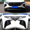 Glossy Black For Hyundai Tucson    Front Fog Lamp Light Eyebrow Trim