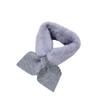 Warm Knitted Scarf for Kids: Solid Color Plush Neck Warmer for Boys & Girls, Ages Small To Medium.
