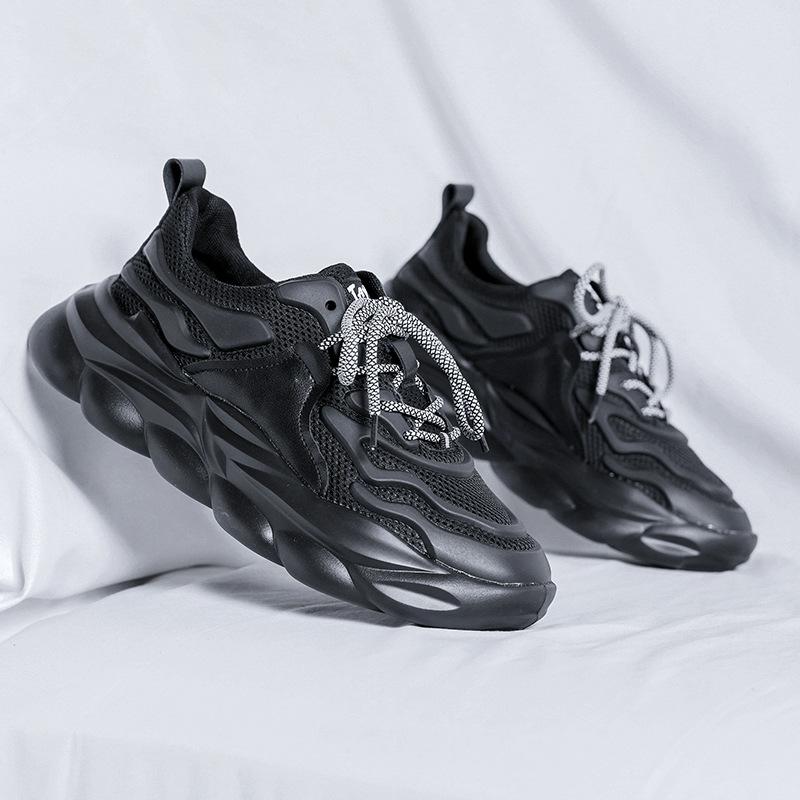 

Мужская обувь Дарт Вейдер, кроссовки из дышащей сетки, 2025, новые туфли для папы, увеличивающие повседневную модную обувь 60158-R 38 чёрный