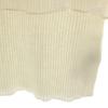 SNIDEL Long sleeve Tulle off-shoulder docking sweater F white knit Women Used