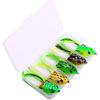 5pcs Soft Plastic Frog Fishing Lure 7g 5.2cm Topwater Wobblers Minnow Crank Soft Bait Fishing Tack