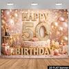 Plano 2D tela de fondo para tarta de champán 50 cumpleaños fiesta de cumpleaños evento de celebración