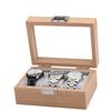 Window Display Watch Storage Box Transparent Lid Wooden Watch Box Watch Storage Case  Men Women
