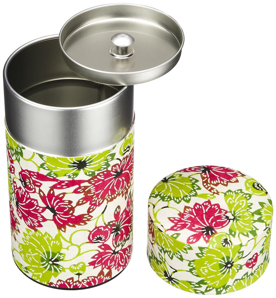 Yamako Tea Caddy, Po-kan, Haikara-san, Summer Flowers, Large, Made In Japan, 880942