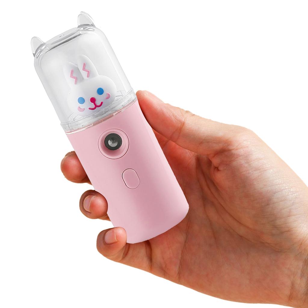 Facial Mist Sprayer 30ml USB Rechargeable Cute Moisturizing Mini Face Humidifier with Colorful