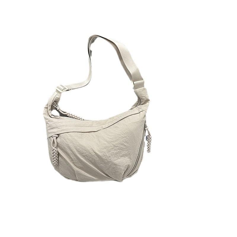 Nylon Womens Shoulder Bag With Zipper Closure For Daily Use
