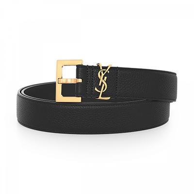 Saint Laurent 634440 Dti0w 1000 Cassandra Monogramma Quadrato Cintura Oro