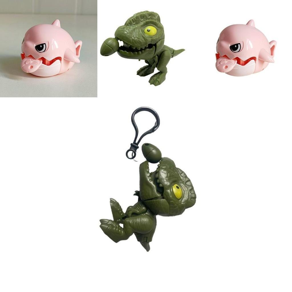 Adorable Shark Dinosaur Keychain Rope Toy Made From Durable Plastic Material For Kids