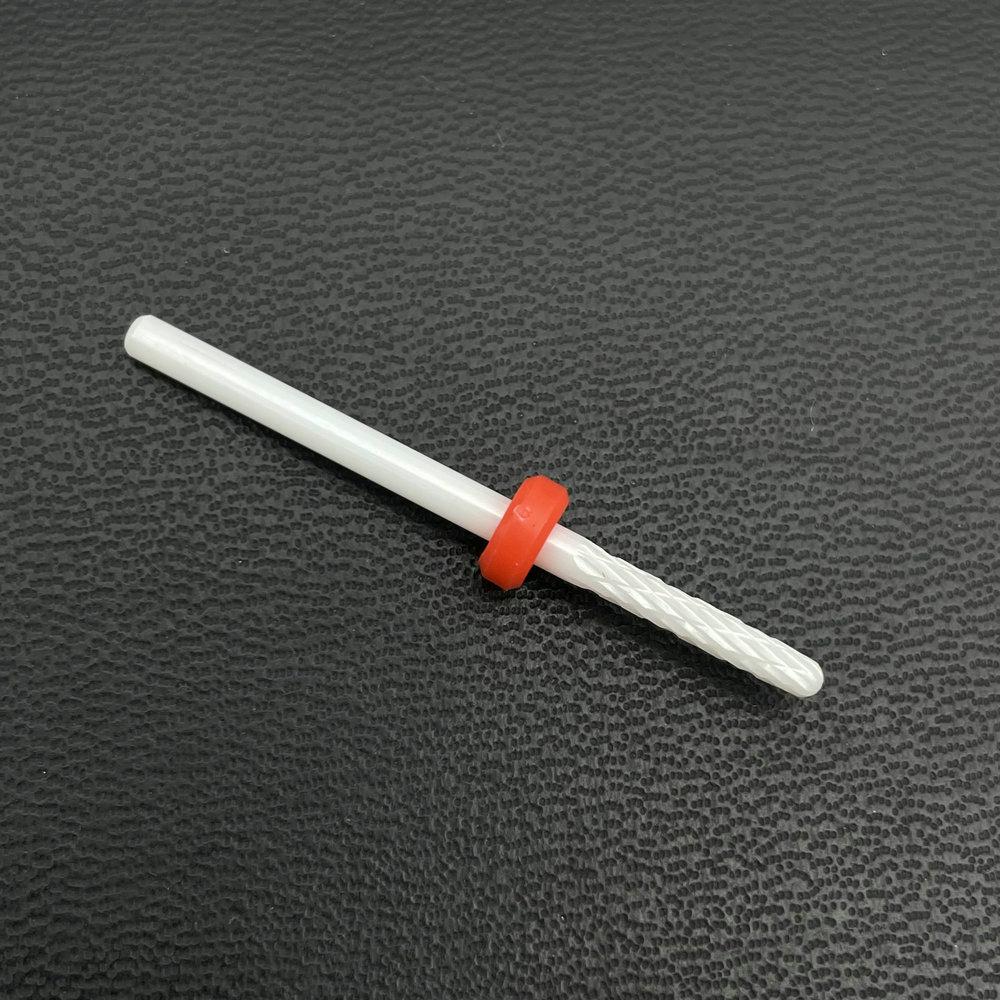 1Pc White Ceremic Nail Drill Bits Ceramic Cuticle Clean Bur Rotary Milling Cutters for Manicure Pedicure Dental Polishing Burs