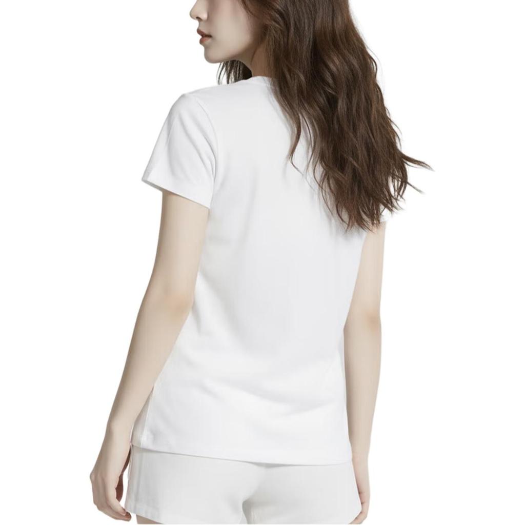 Nike Breathable Comfortable Round Neck Short Sleeve T-Shirt Women Tops White DZ4681-100