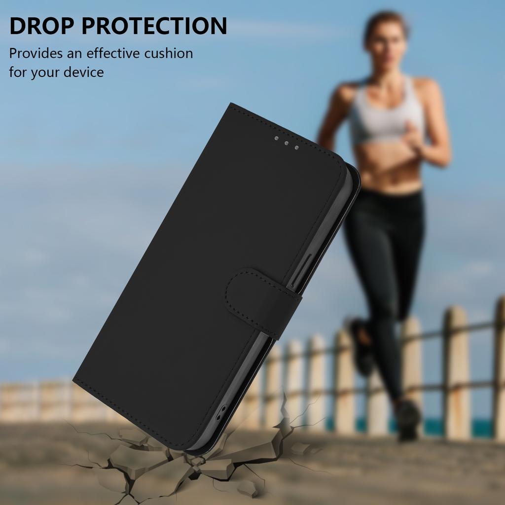 For Samsung Galaxy S24/Galaxy S25 Case Solid Color Wallet Leather Phone Cover with Strap