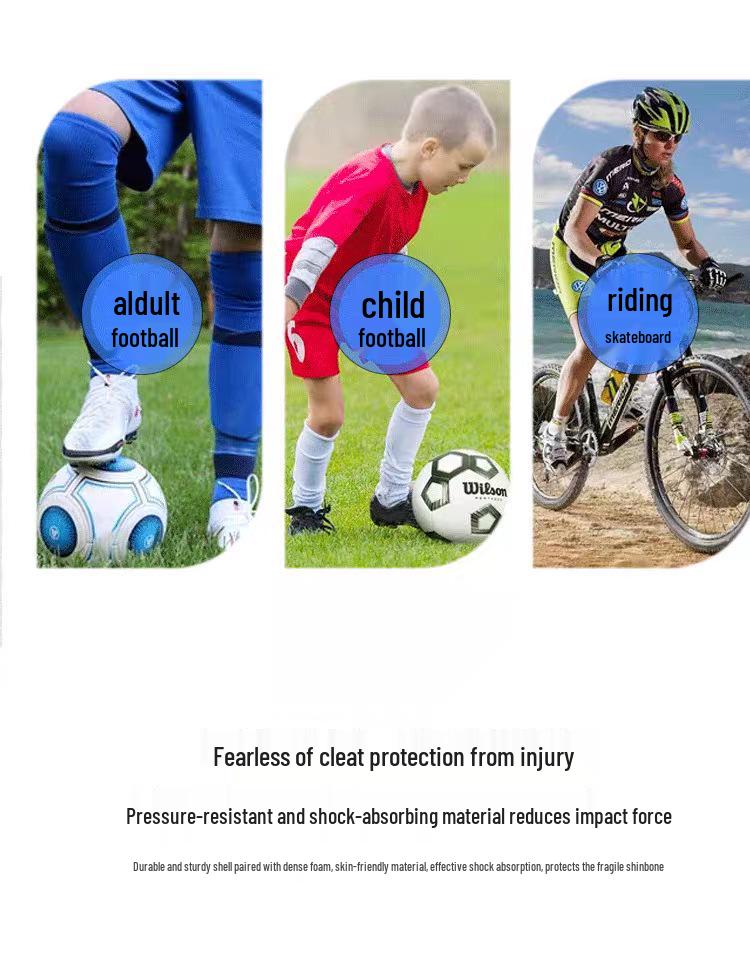 Professional Football Shin Guards - Competition & Training Protective Gear for Calf and Tibia